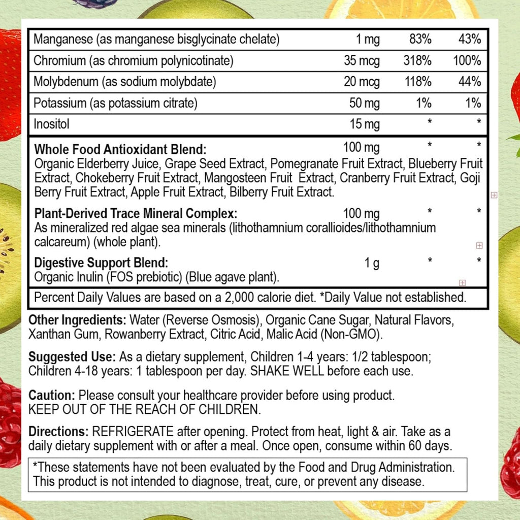 Go Healthy Kids Multivitamínico Líquido | Sabor Melocotón Mango | 30-60 Dosis
