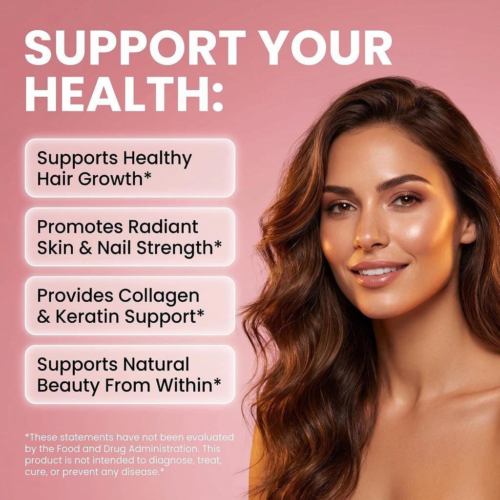 LuxFlo Biotina y Colágeno Líquido - Suplemento Completo para Cabello, Piel y Uñas