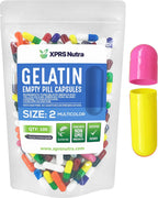 XPRS Nutra Cápsulas Vacías de Gelatina Tamaño 2 - 100 Unidades - Multicolor