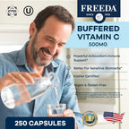 FREEDA Vitamina C Tamponada 500 mg - 250 Cápsulas