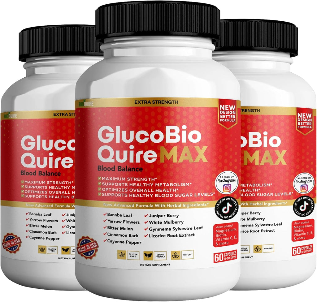 Gluco Bio Quire Max Blood Balance Ultra, 60 Cápsulas