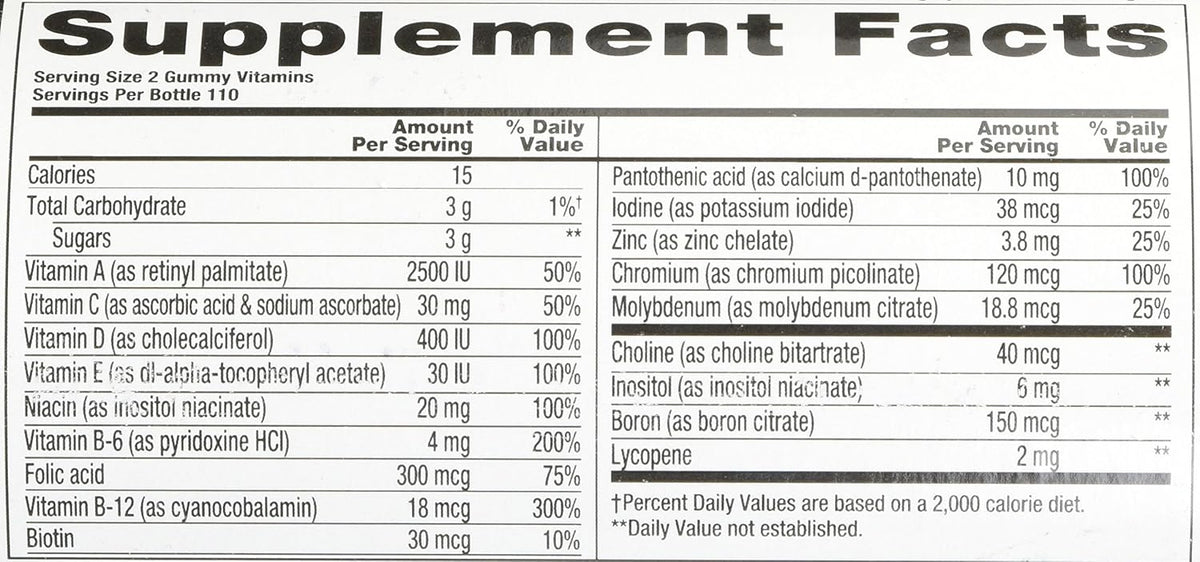 Vitafusion Multivitamínico para Hombres en Gominolas, 220 unidades – Image 2