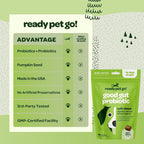 Masticables probióticos para perros con calabaza y enzimas digestivas | 90 unidades
