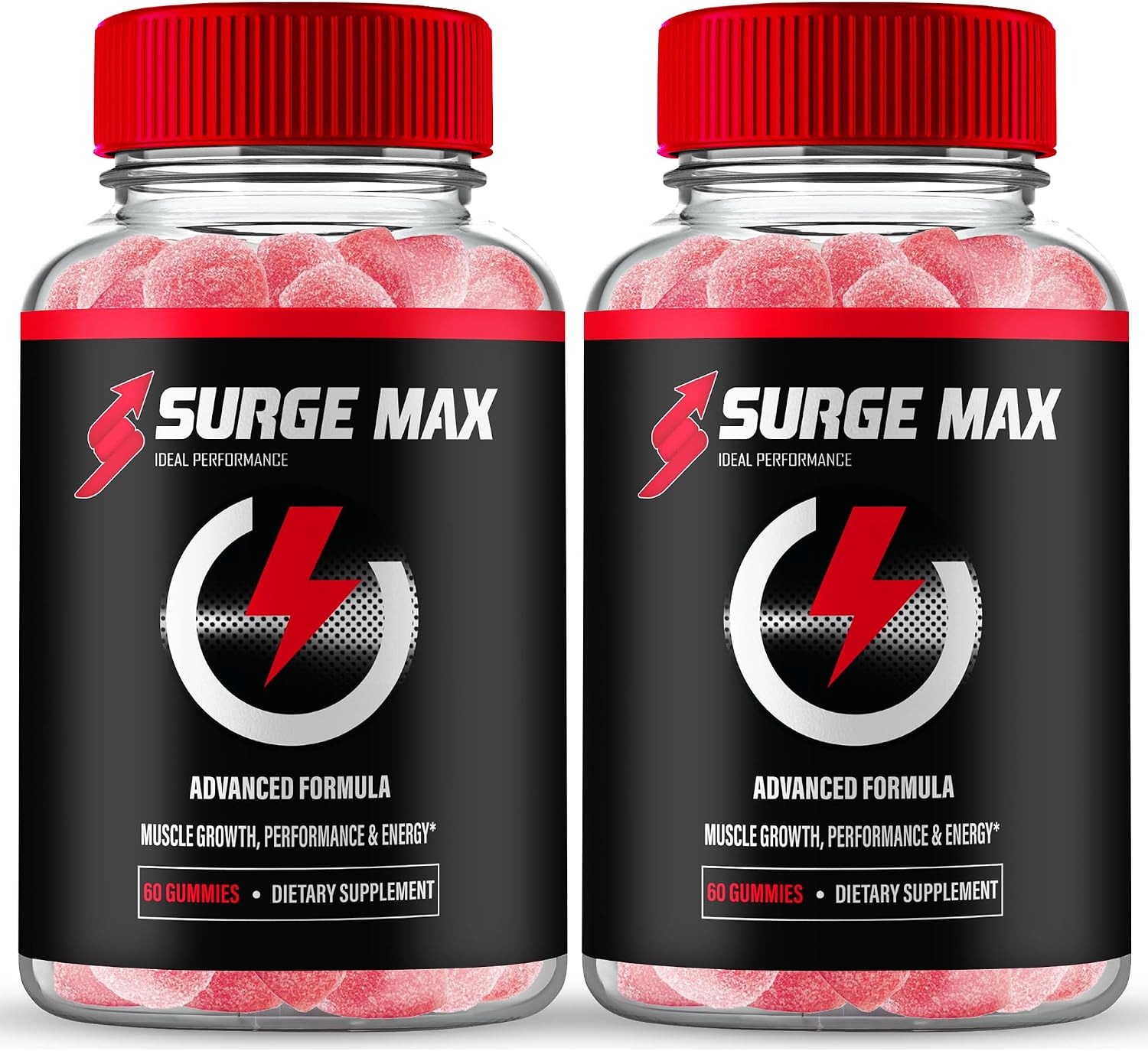 Surge Max Gummies, Official Surge Max Gummies for Men - Maximum Strength Performance, All Natural Support Overall Health & Wellness, SurgeMax Advanced Formula Gummy Reviews (2 Pack)