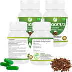 Morsan Healthcare Guggulu (Commiphora Mukul) Cápsulas Vegetarianas, Pack de 4 x 60 Cápsulas