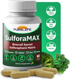 SulforaMAX (30 Cápsulas) - Sulforafano de Brócoli - Apoyo Inmunitario y Celular - Vegano, No OGM
