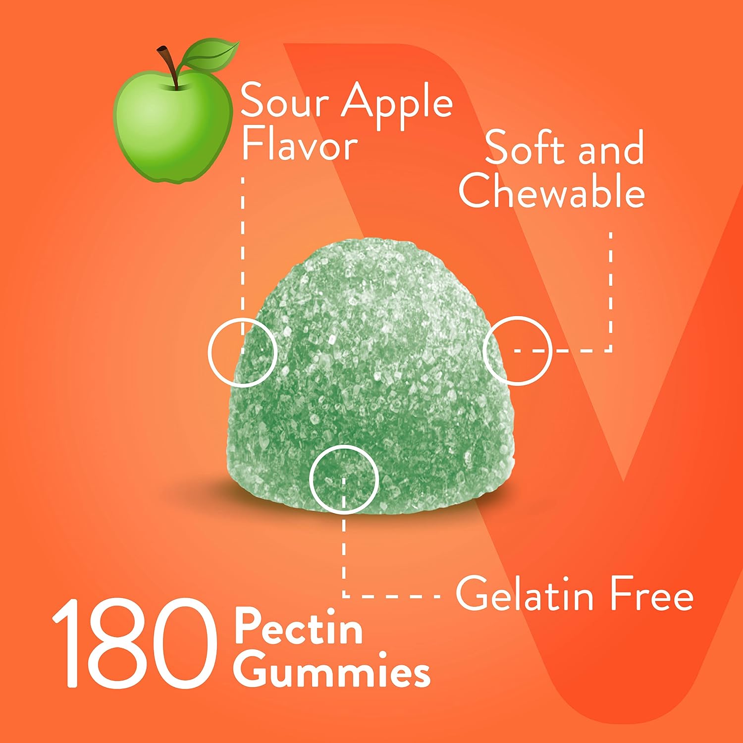 Viteey Gomitas de Vitamina C Masticables para Adultos - 1050 mg - Vegano, Sin Gluten - 180 Gomitas