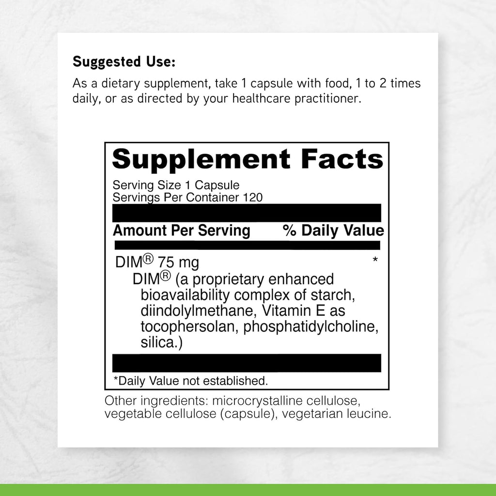 DimPro - Suplemento Dietético para el Equilibrio Hormonal - 120 Cápsulas