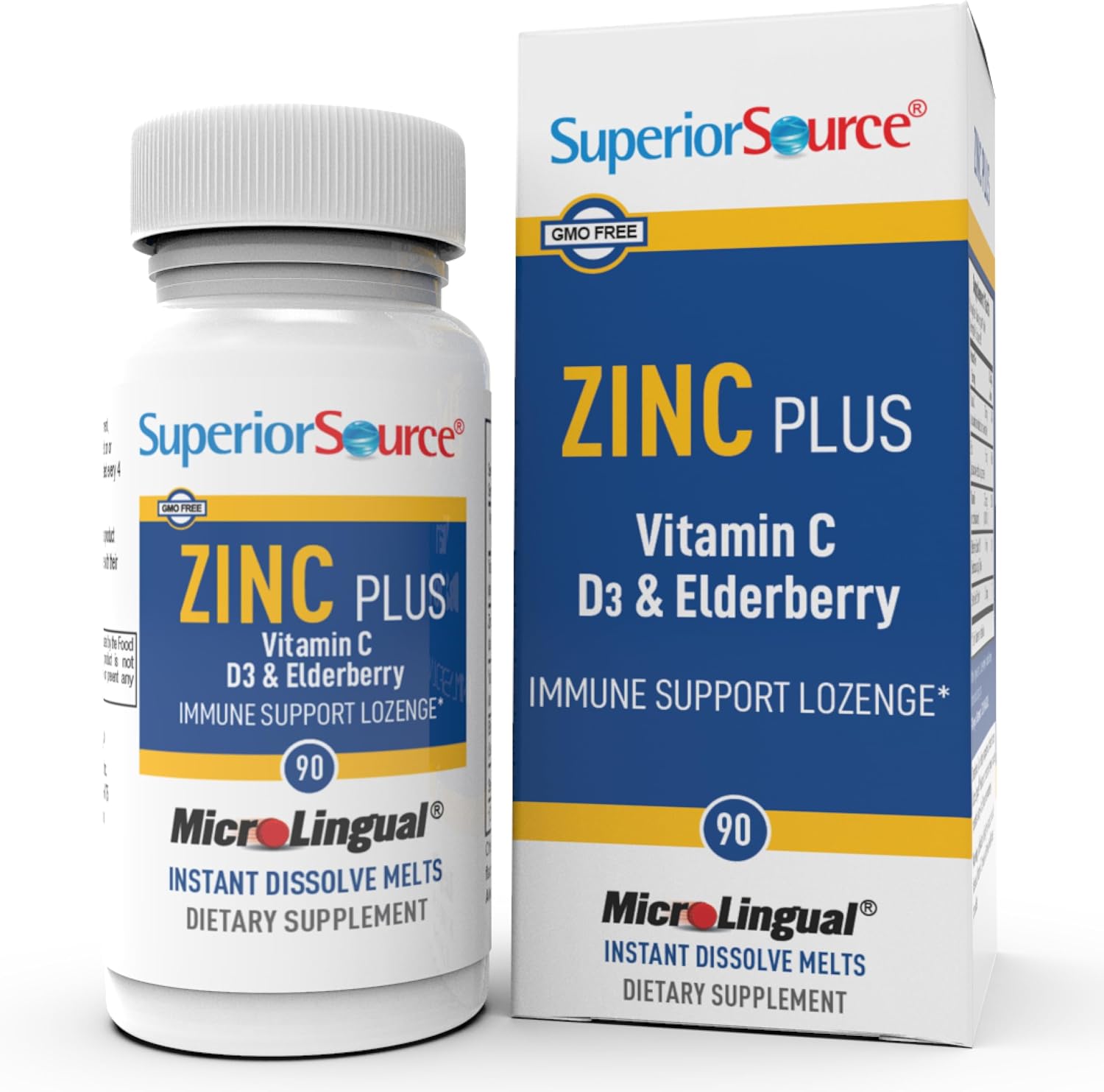 Superior Source Clean Melts de Vitamina C y D3 para Niños - 90 MicroLingual Instant-Dissolve