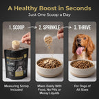 Ganador de Peso para Perros con Soporte de Piel y Pelo - Suplemento de Alto Contenido Calórico para Aumentar Masa Muscular - 90 Raciones