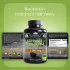 NaturaLife Labs Carbón Activado 1200 mg por dosis - 100 Cápsulas Veganas - No GM, Sin Gluten, Vegano