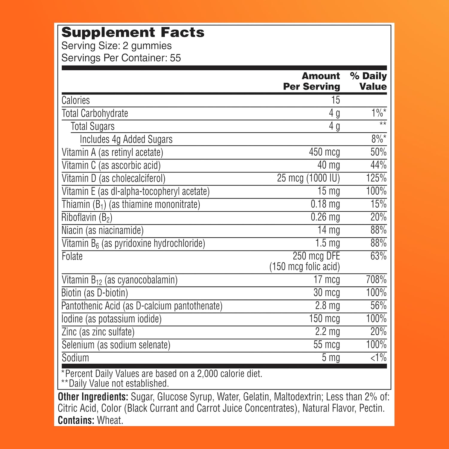 One A Day Multivitamínico Gummy para Mujeres 50+ - 110 Gominolas