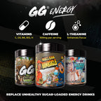 Gamer Supps GG Energy - CaseOh's Nuclear Bombsicle (100 Servings) - Keto Friendly Gaming Energy and Nootropic Blend, Sugar Free + Caffeine + Vitamins + Immune Support, Powder Drink