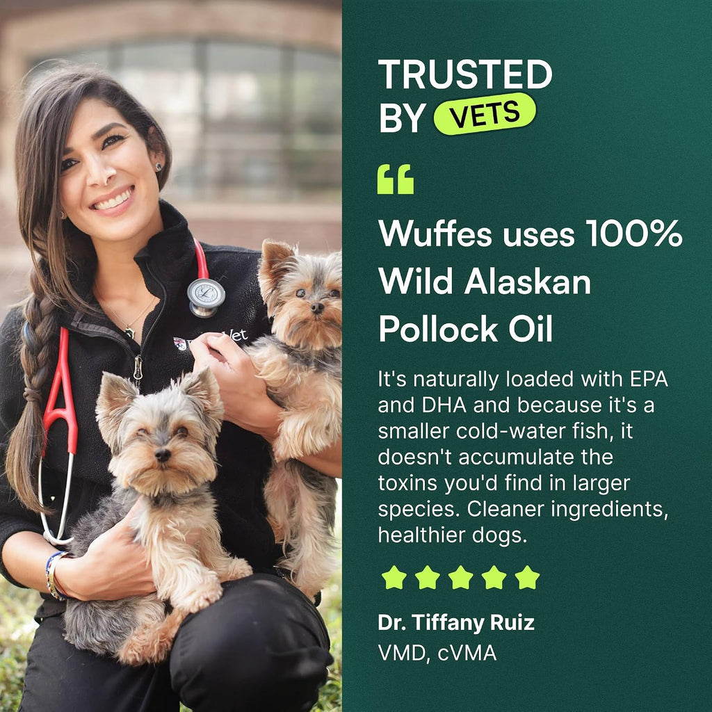 Aceite de Pescado Omega 3 Avanzado para Perros - 100% Puro de Alaska Salvaje, 473 ml