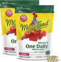 MegaFood Multivitamínico para Mujeres - Gomitas Blandas Multivitamínicas Diarias con Folato, B12 Metilada, Vitamina D3, C y A - Sabor Bayas Mixtas - Vegetariano, No GMO - 30 Gomitas (Envase de 2)