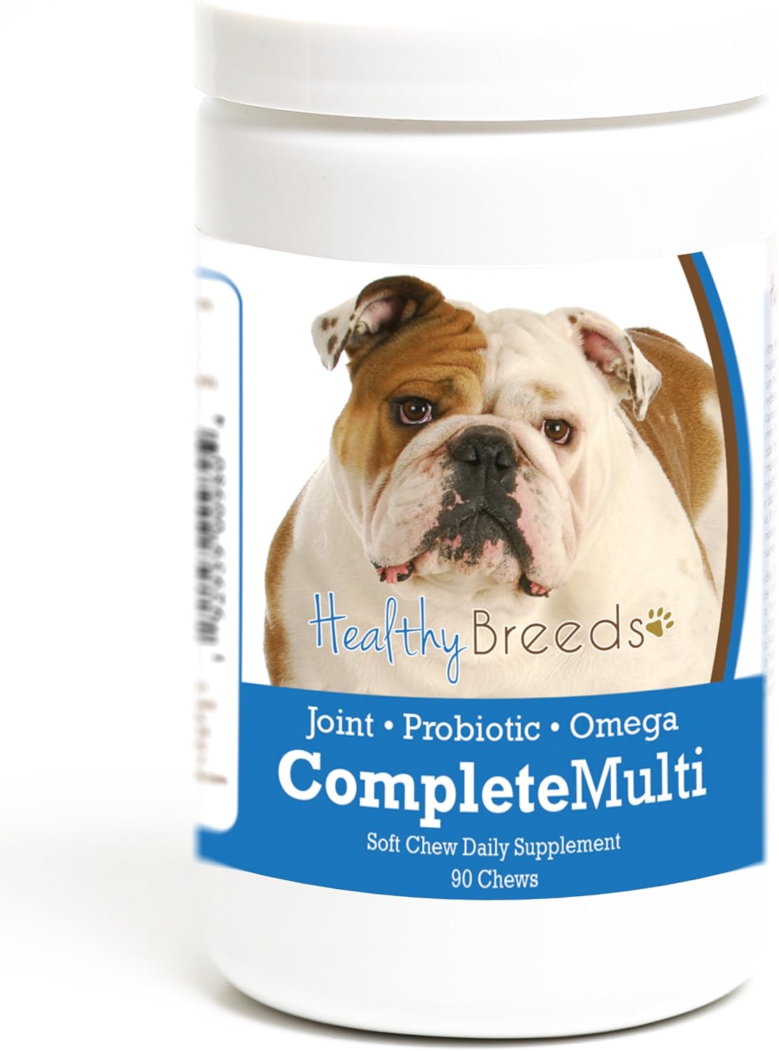 Healthy Breeds Bulldog Multivitamínico Completo en Comprimidos Blandos - 90 unidades