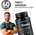 (3 Pack) ProTrenix Pills, ProTrenix Pills for Men, ProTrenix Capsules, ProTrenix Supplement Capsules All Natural Support - Premium Formula, ProTrenix Advanced Formula, 180 Capsules for 3 Month