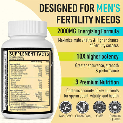 Neusupp Suplemento de Fertilidad Masculina - – NAC (N-acetilcisteína): Precursor del glutatión, un potente – Image 4