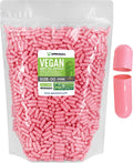 XPRS Nutra Cápsulas Vacías Tamaño 00 - 5000 Unidades - Cápsulas Veganas - Cápsulas Vegetarianas para Rellenar - Cápsulas de Celulosa Vegetal (Rosa)