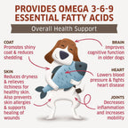 Aceite de Salmón para Perros - Masticables de Omega 3 - 120 uds