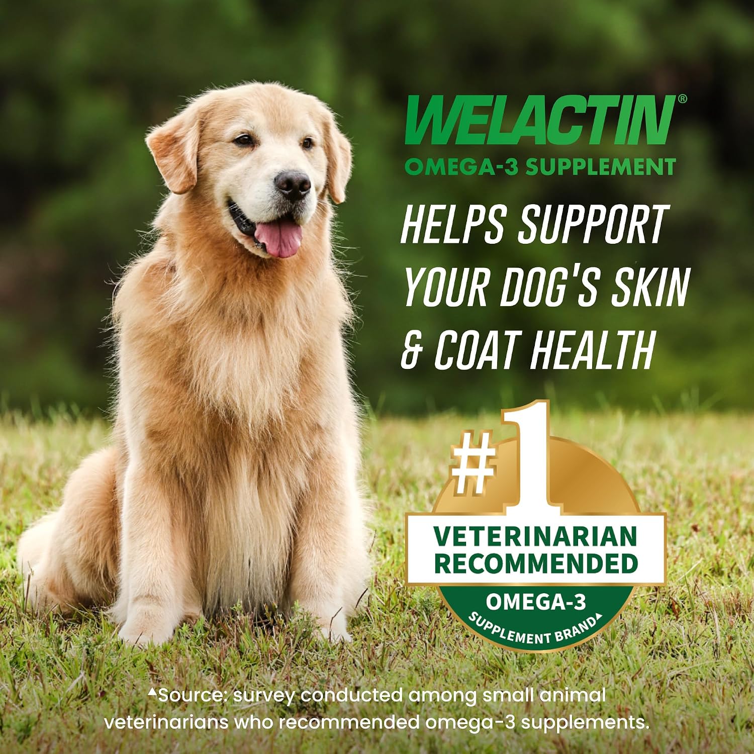 Nutramax Welactin Omega 3 para Perros - 120 Cápsulas blandas