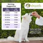Wholistic Pet Organics Aceite de Krill para Perros y Gatos - Suplemento Antioxidante Premium - Apoyo para Piel y Pelaje con EPA, DHA, Astaxantina - Omega 3 para Perros y Gatos - 200 Cápsulas blandas