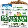 BARK&SPARK Omega 3 para Perros - 360 Golosinas de Aceite de Salmón con EPA y DHA