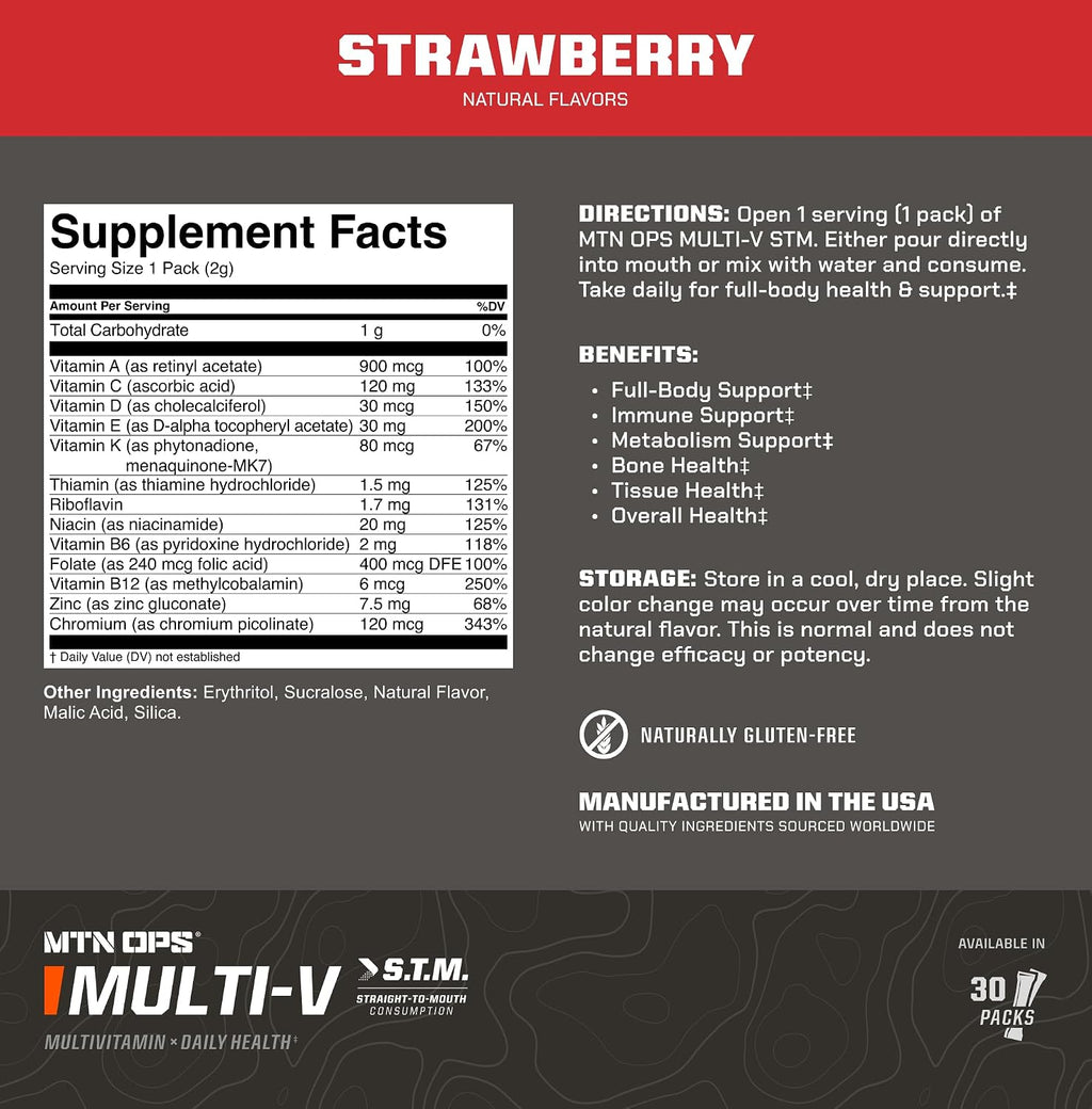 MTN OPS Multi-V STM Multivitamínico Diario 30 Sobres