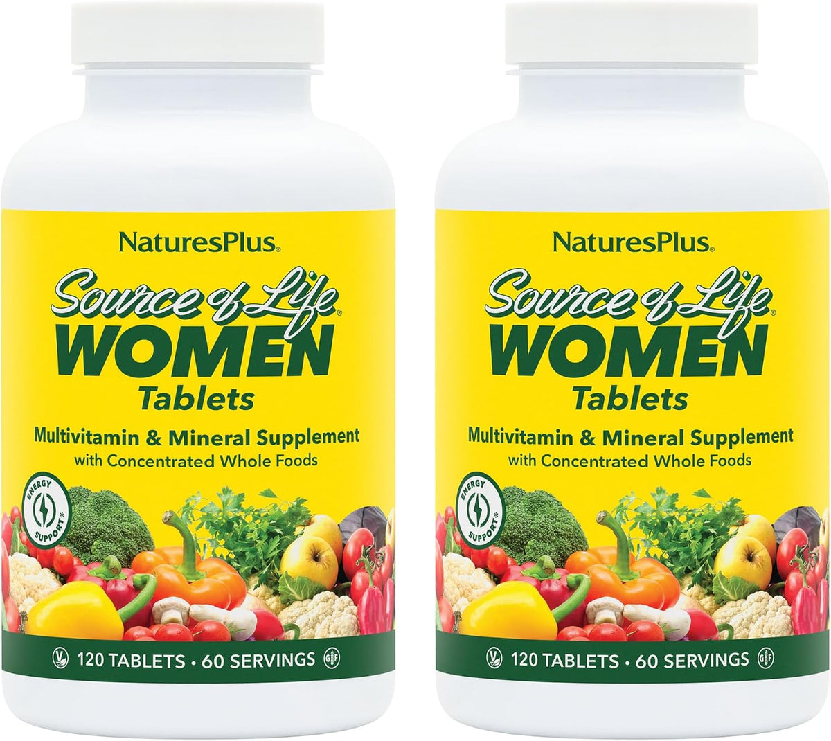 NaturesPlus Source of Life Women - Multivitamínico y Mineral para Mujeres - 240 Comprimidos – Image 1