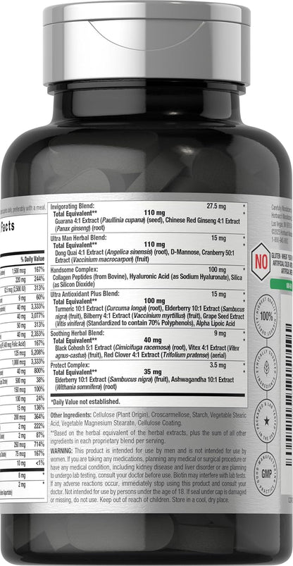 Horbäach Multivitamínico para Hombres 50+ | – Vitaminas del grupo B: Incluyen varias vitaminas B (B1, B2, B3, B5, – Image 3