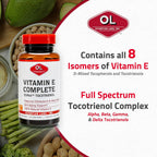 Olympian Labs Vitamin E Complete Tocomin, 200 IU, 60 Cápsulas Blandas