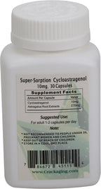 Crackaging CA-100 - Cycloastragenol 10 mg - 30 Cápsulas - Super Absorción