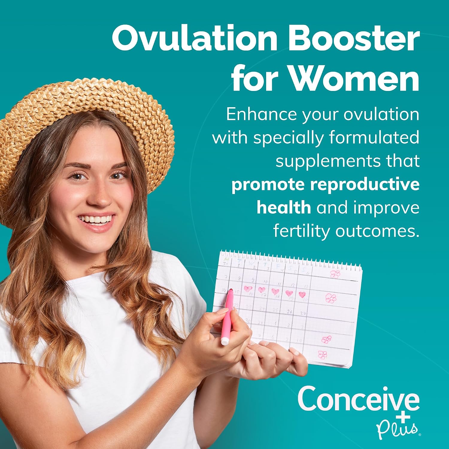 Conceive Plus Ovulation Support - Complejo de Inositol y CoQ10 para Fertilidad Femenina