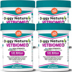 Vetbiome Plus Probióticos de Alta Potencia para Mascotas (160 Cápsulas) - 120 mil millones UFC, Fórmula de 9 Cepas - Probado por Terceros - Fabricado en EE.UU.