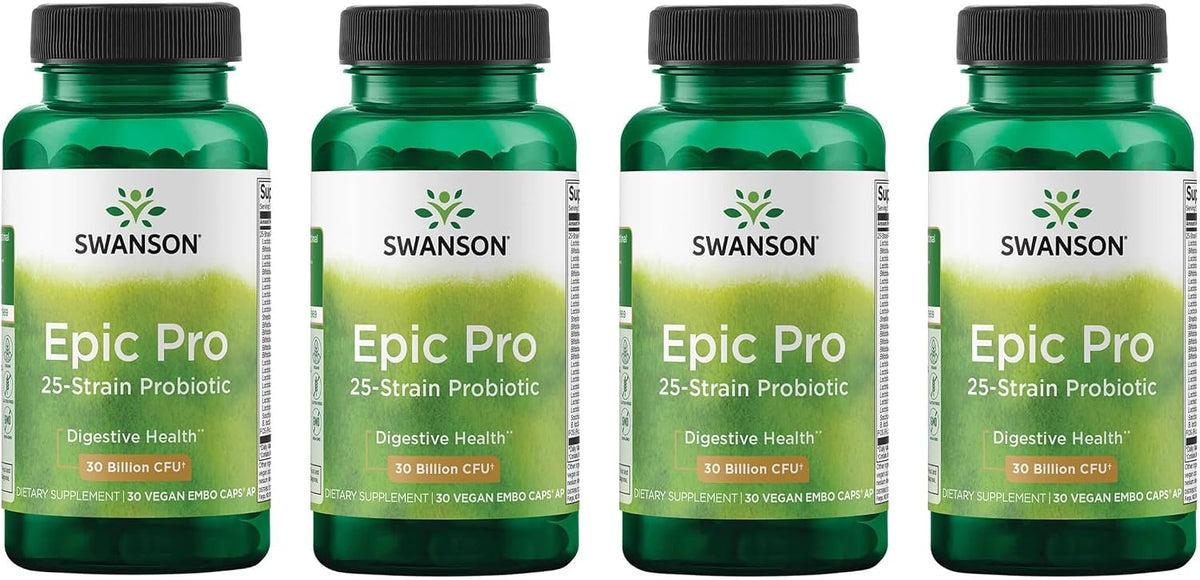 Swanson Epic-Pro 25 Cepas Probiótico con – Prebiótico Nutraflora FOS: Alimenta las bacterias beneficiosas. – Image 8