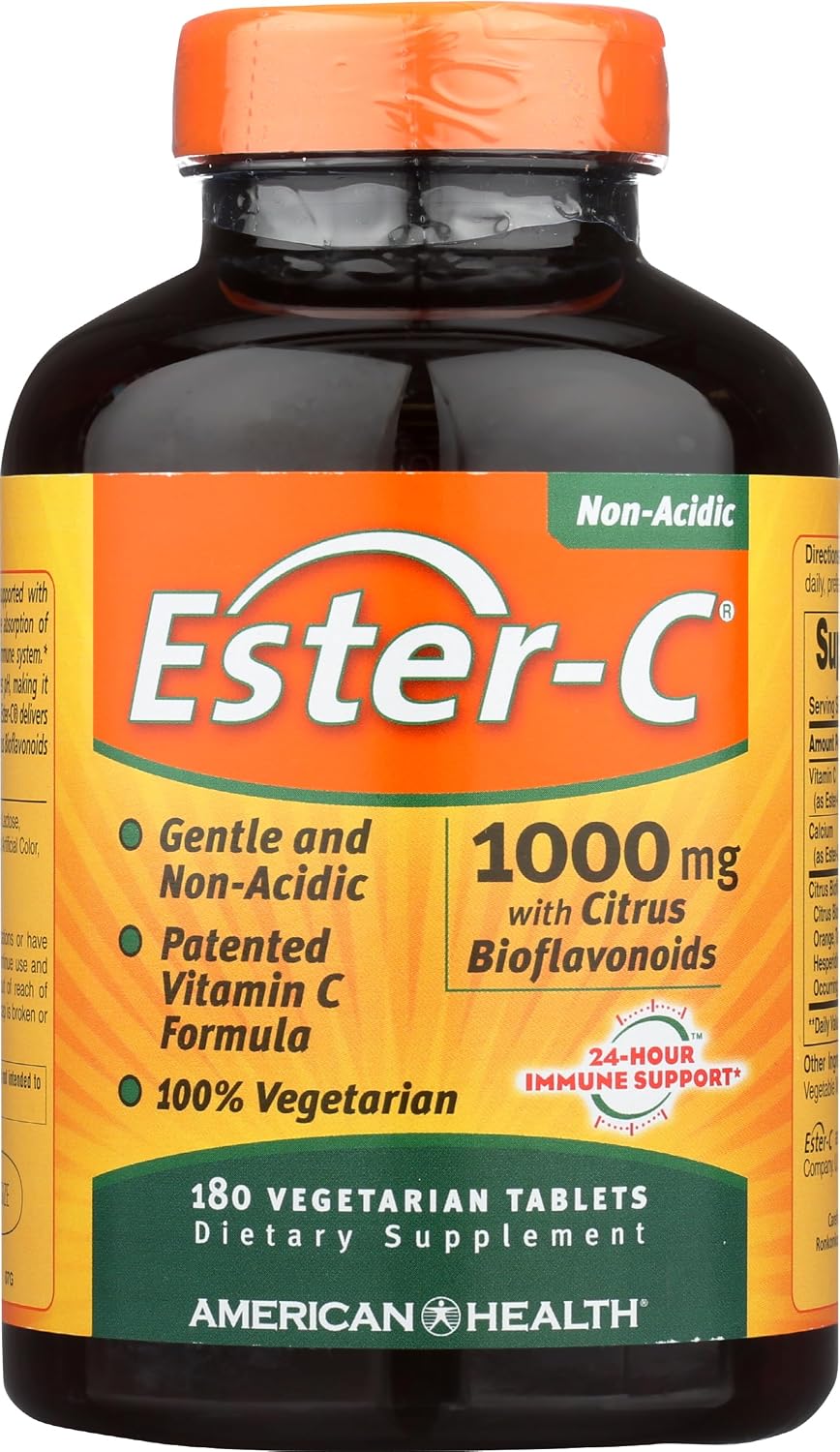 American Health, Ester C 1000 mg con bioflavonoides cítricos, 180 comprimidos