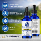 GoodWood Gotas Líquidas para Hombre - Fórmula Herbal Orgánica