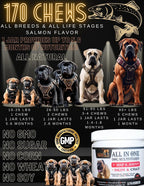 Barbarian Boerboels Multivitamínico Todo en Uno para Perros – Articulaciones, Piel y Pelaje, 170 Comprimidos