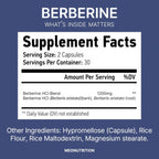 Meo Nutrition Berberina 1200mg HCl - 60 Cápsulas - Apoyo Metabólico y Bienestar General