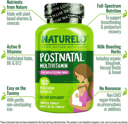 NATURELO Multivitamínico Postnatal - – Ingredientes de origen vegetal: si prefieres evitar aditivos sintéticos o – Image 4