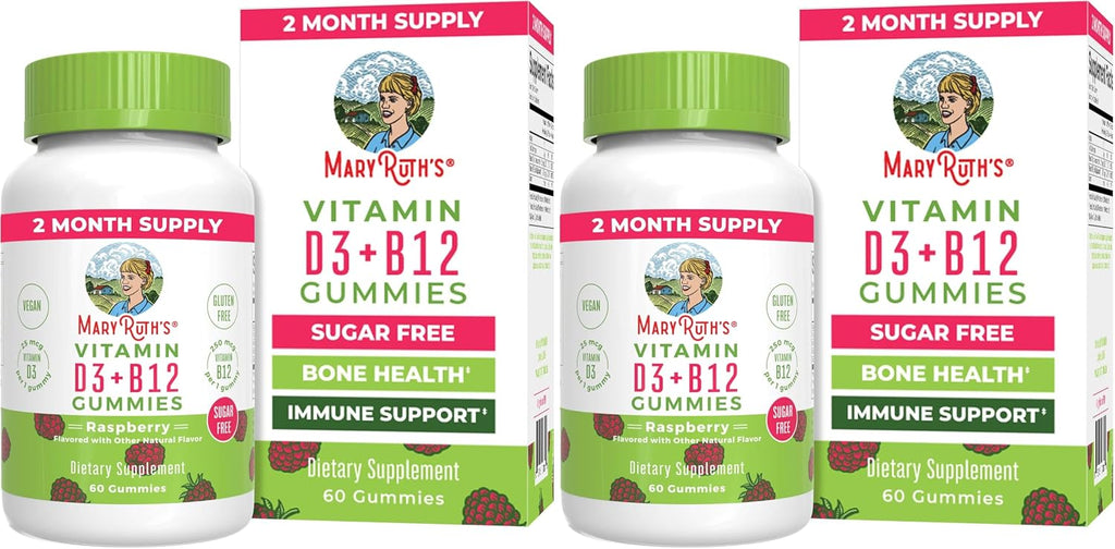 Gominolas de Vitamina D3 + B12 - Sin Azúcar - Vegano - 60 Unidades