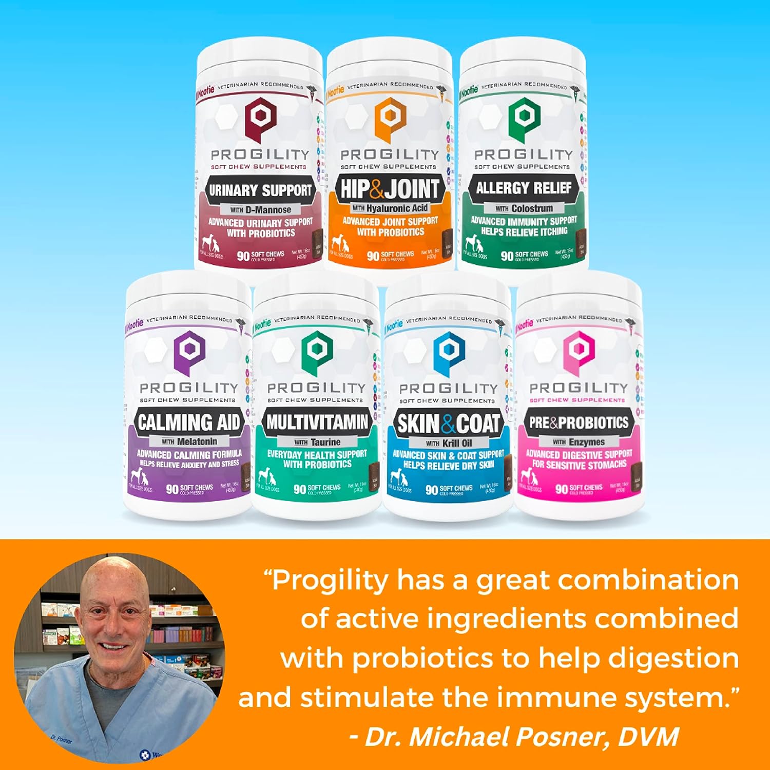 Progility Mini Allergy & Immune Supplement para Perros Pequeños y Medianos – Apoyo Inmunológico Avanzado y Alergias Estacionales, Snacks Blandos (60 unidades)