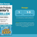 Natural Factors Ultimate Probiotic Senior's - 35 mil millones de UFC - 30 Cápsulas