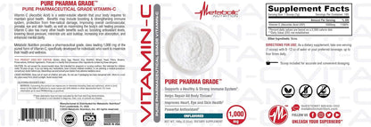 Metabolic Nutrition Vitamina C 1000 mg, Ácido Ascórbico Puro, 100 g – Image 4
