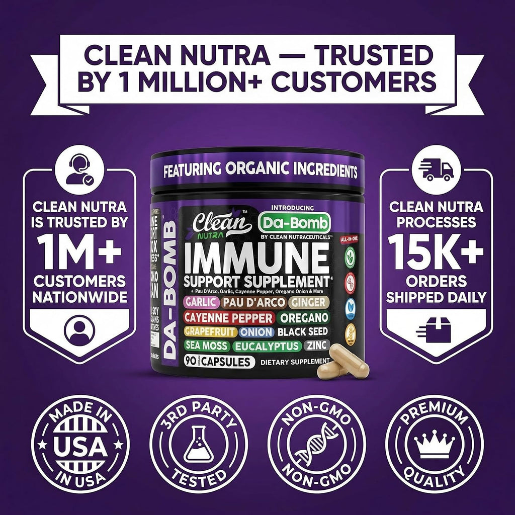 Complejo Inmunológico Orgánico con Pau D'Arco y Vitaminas - Clean Nutraceuticals