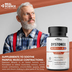 Real Science Dystonex - Complemento alimenticio con Vinitrox y GABA para el bienestar muscular y nervioso, 60 cápsulas