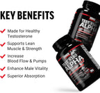 Force Factor Test X180 Alpha v2 – Suplemento de Apoyo Masculino, 120 Comprimidos