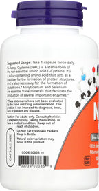 NOW Foods, NAC 600 mg, 100 Cápsulas