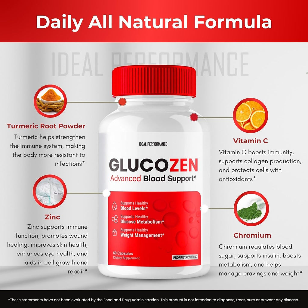 Glucozen Cápsulas - Suplemento de Bienestar General (5 Envases)