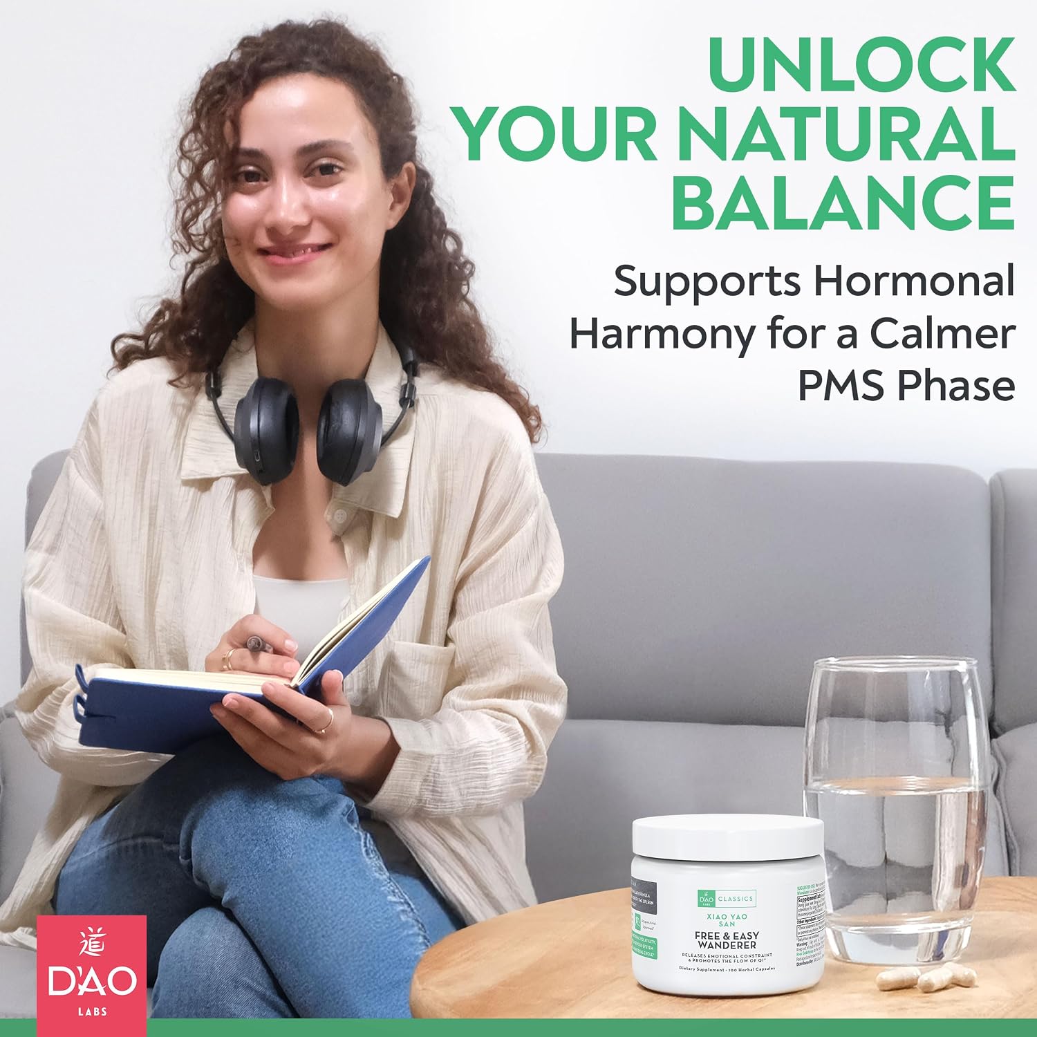 D'AO Labs Free & Easy Wanderer - Xiao Yao San - Cápsulas Herbales, 100 Cápsulas